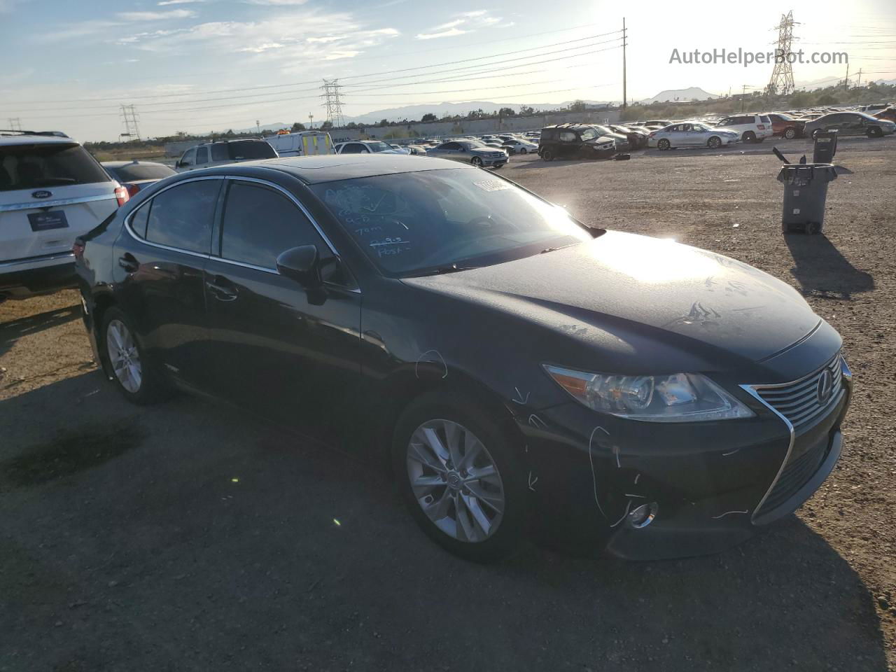 2014 Lexus Es 300h Black vin: JTHBW1GG3E2039448