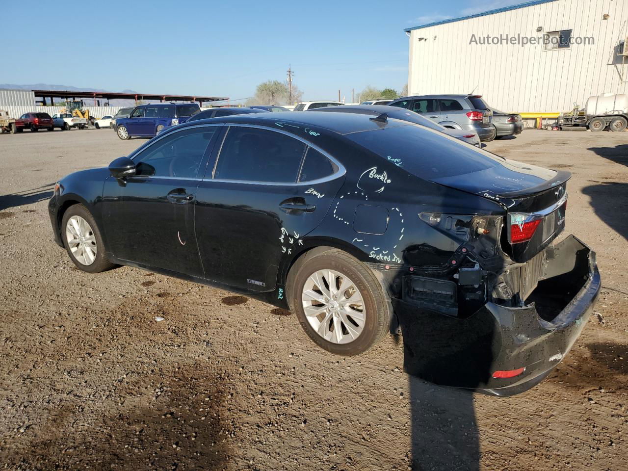 2014 Lexus Es 300h Black vin: JTHBW1GG3E2039448