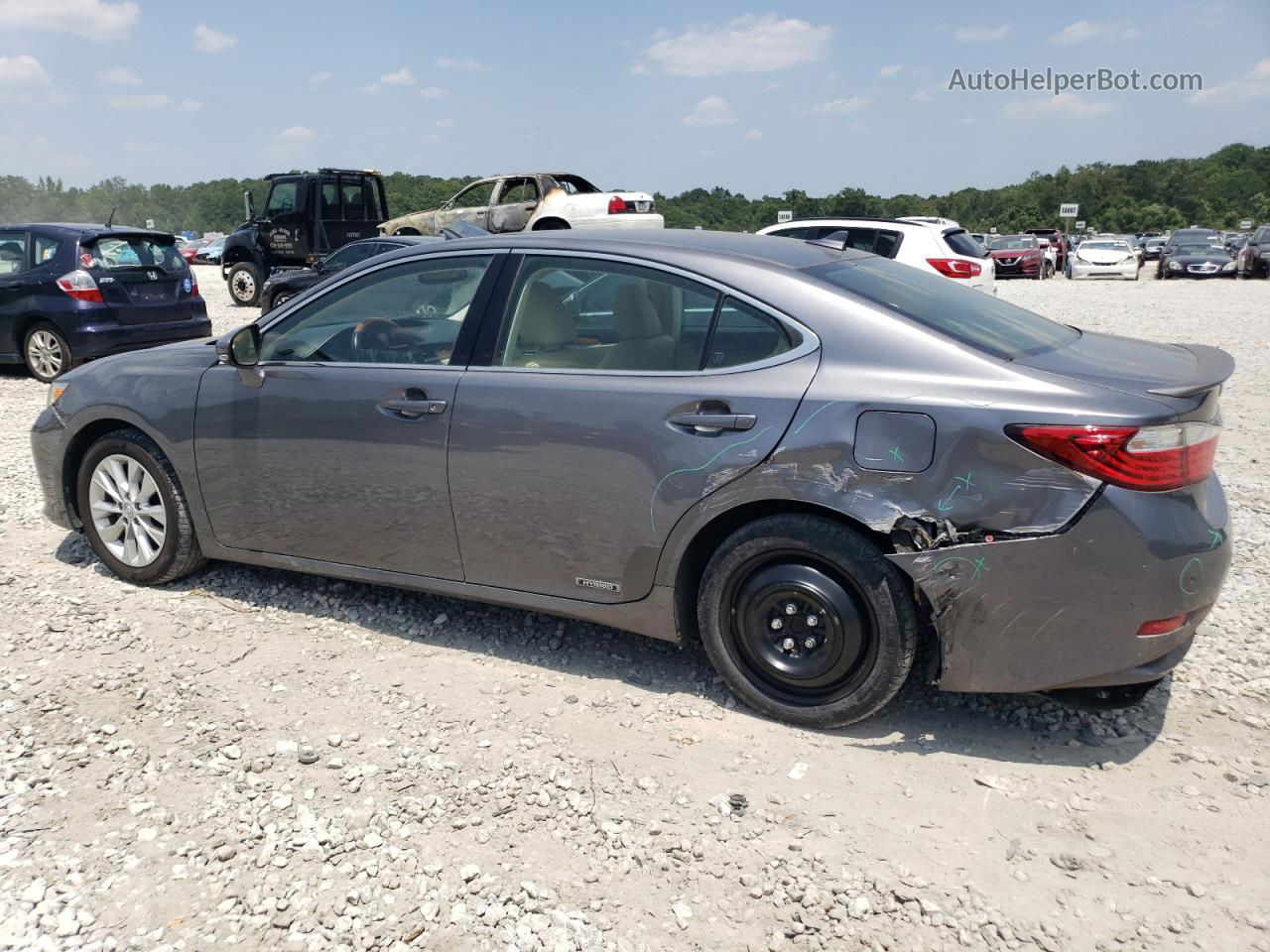 2014 Lexus Es 300h Gray vin: JTHBW1GG3E2043757