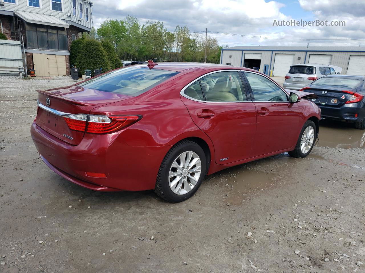 2014 Lexus Es 300h Red vin: JTHBW1GG3E2046111