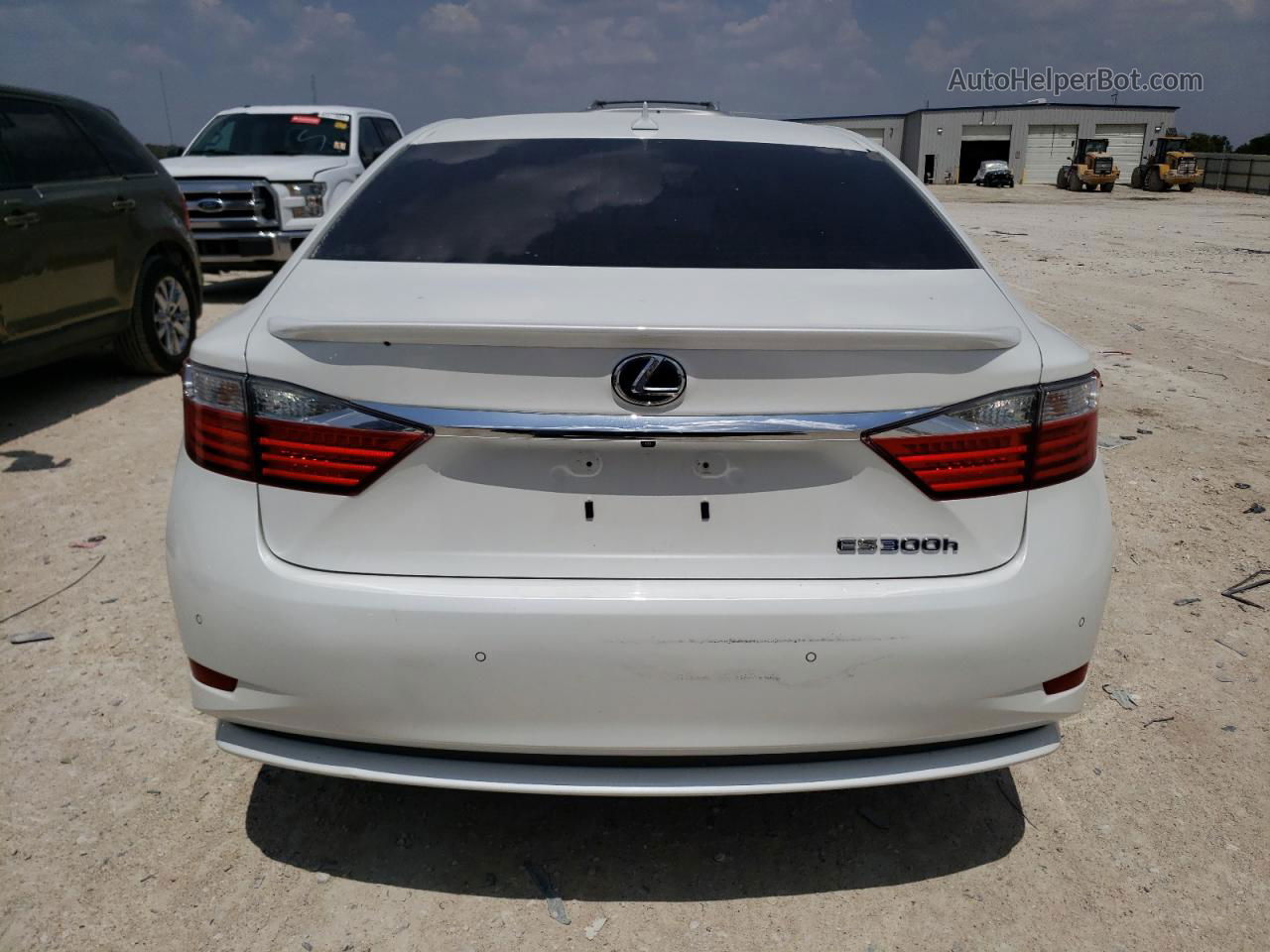 2014 Lexus Es 300h White vin: JTHBW1GG3E2052281