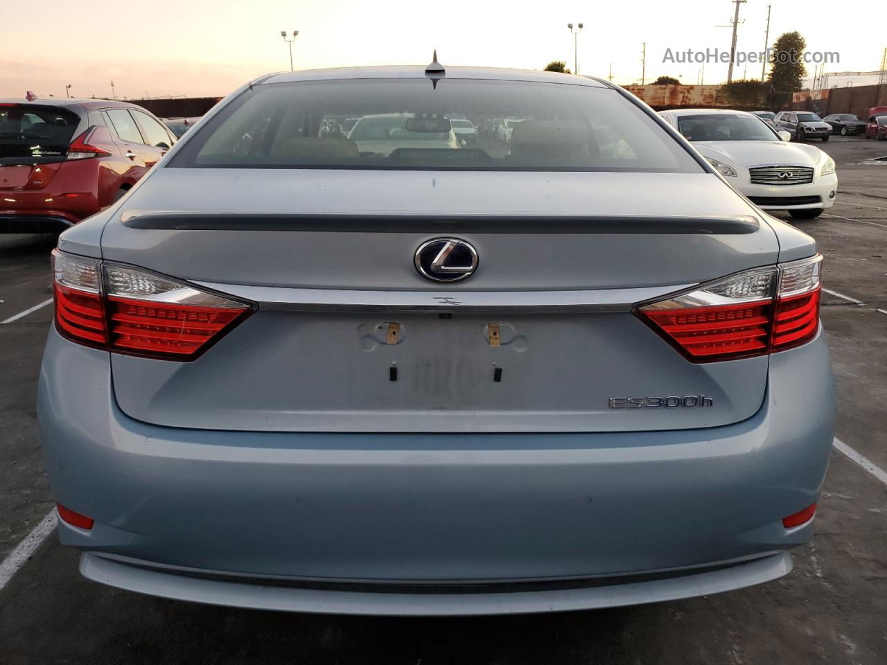 2014 Lexus Es 300h Turquoise vin: JTHBW1GG3E2057075