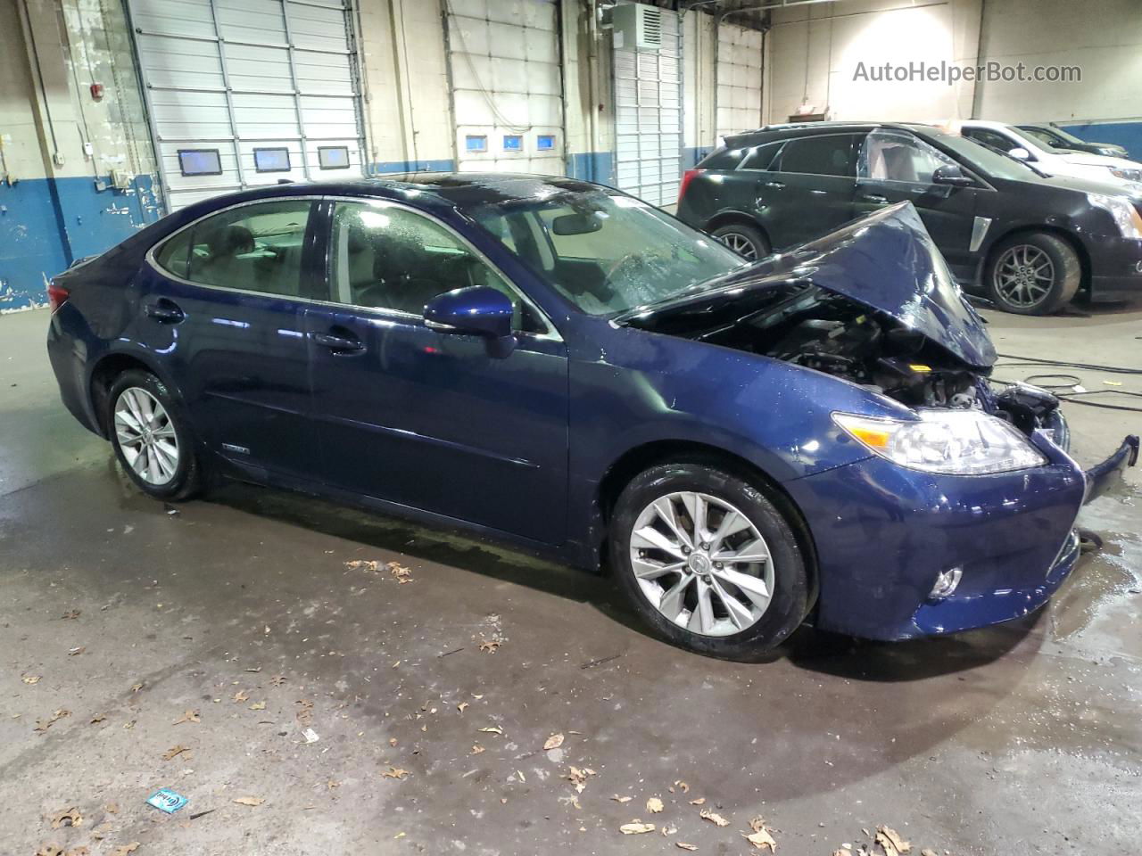 2015 Lexus Es 300h Blue vin: JTHBW1GG3F2079062