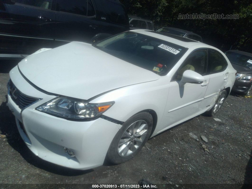 2015 Lexus Es 300h Hybrid White vin: JTHBW1GG3F2087291