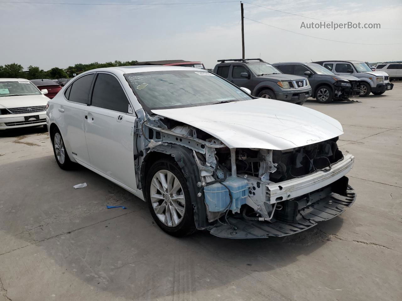 2015 Lexus Es 300h White vin: JTHBW1GG3F2092670