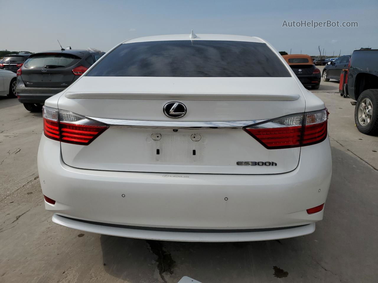 2015 Lexus Es 300h White vin: JTHBW1GG3F2092670