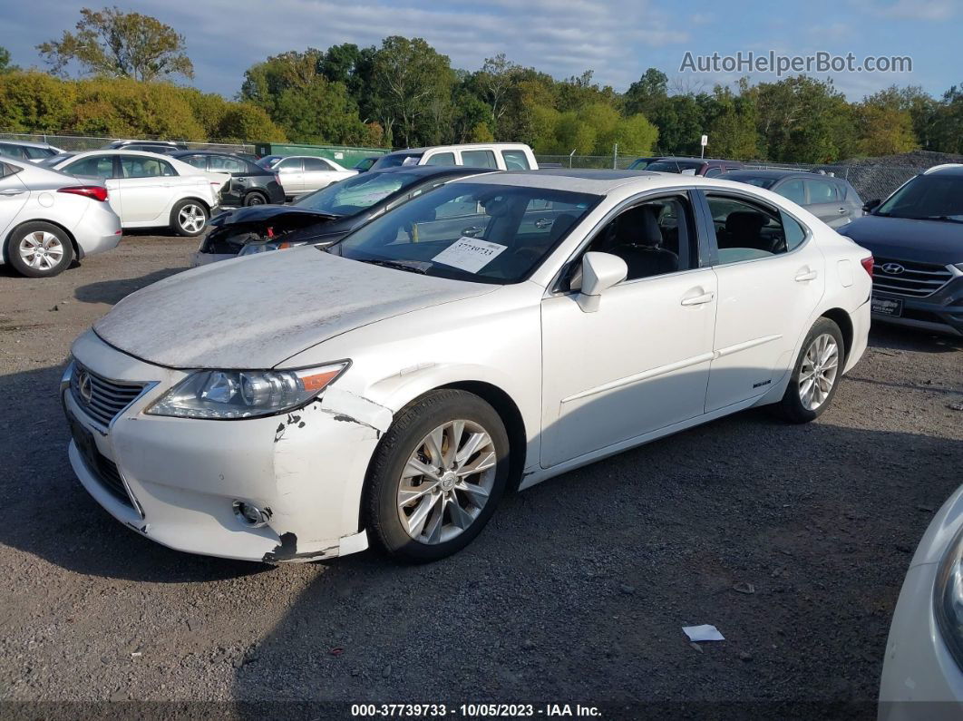 2015 Lexus Es 300h Hybrid White vin: JTHBW1GG3F2093379