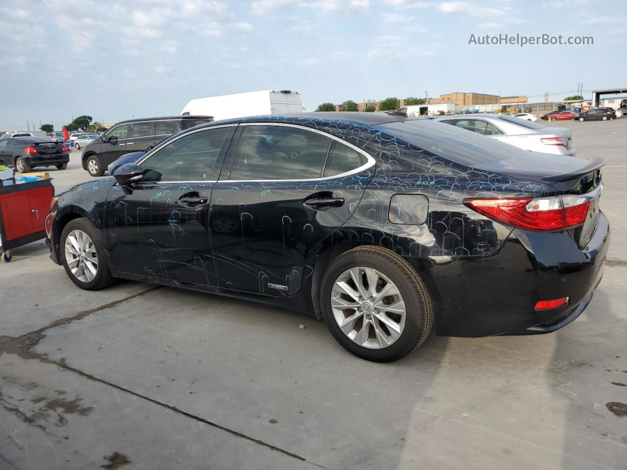 2013 Lexus Es 300h Black vin: JTHBW1GG4D2003072