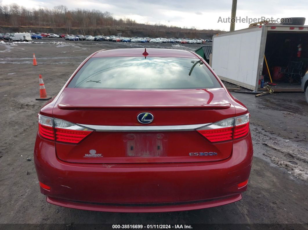 2013 Lexus Es 300h Red vin: JTHBW1GG4D2005078