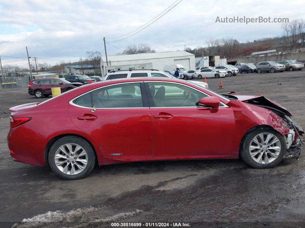 2013 Lexus Es 300h Red vin: JTHBW1GG4D2005078