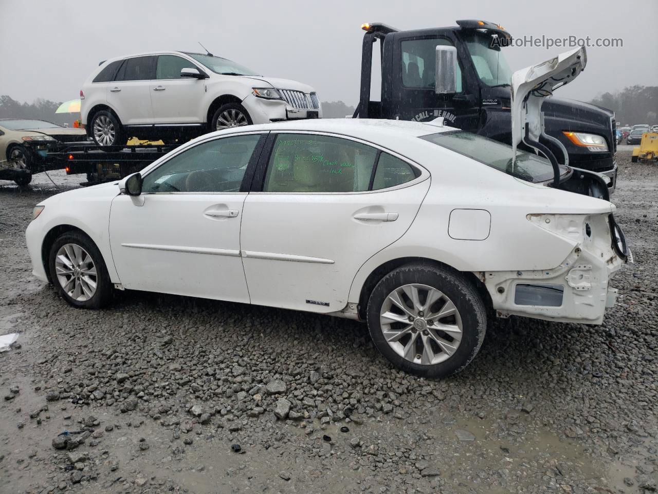 2013 Lexus Es 300h White vin: JTHBW1GG4D2016288