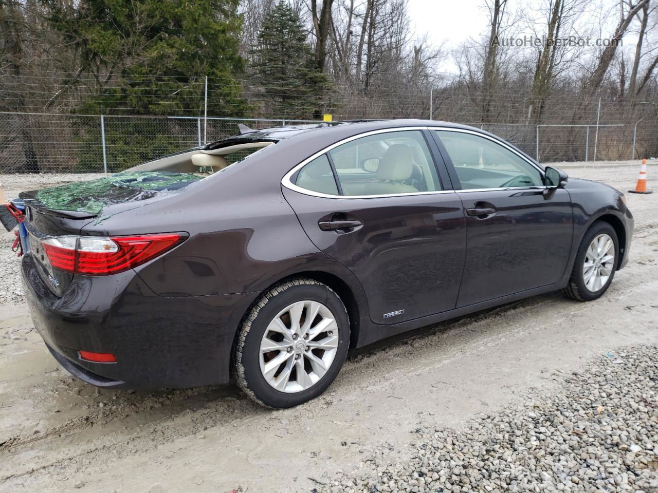 2013 Lexus Es 300h Burgundy vin: JTHBW1GG4D2031504