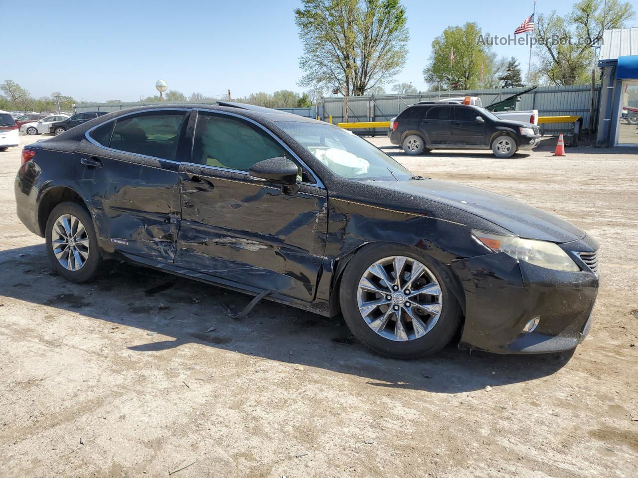 2013 Lexus Es 300h Black vin: JTHBW1GG4D2034306