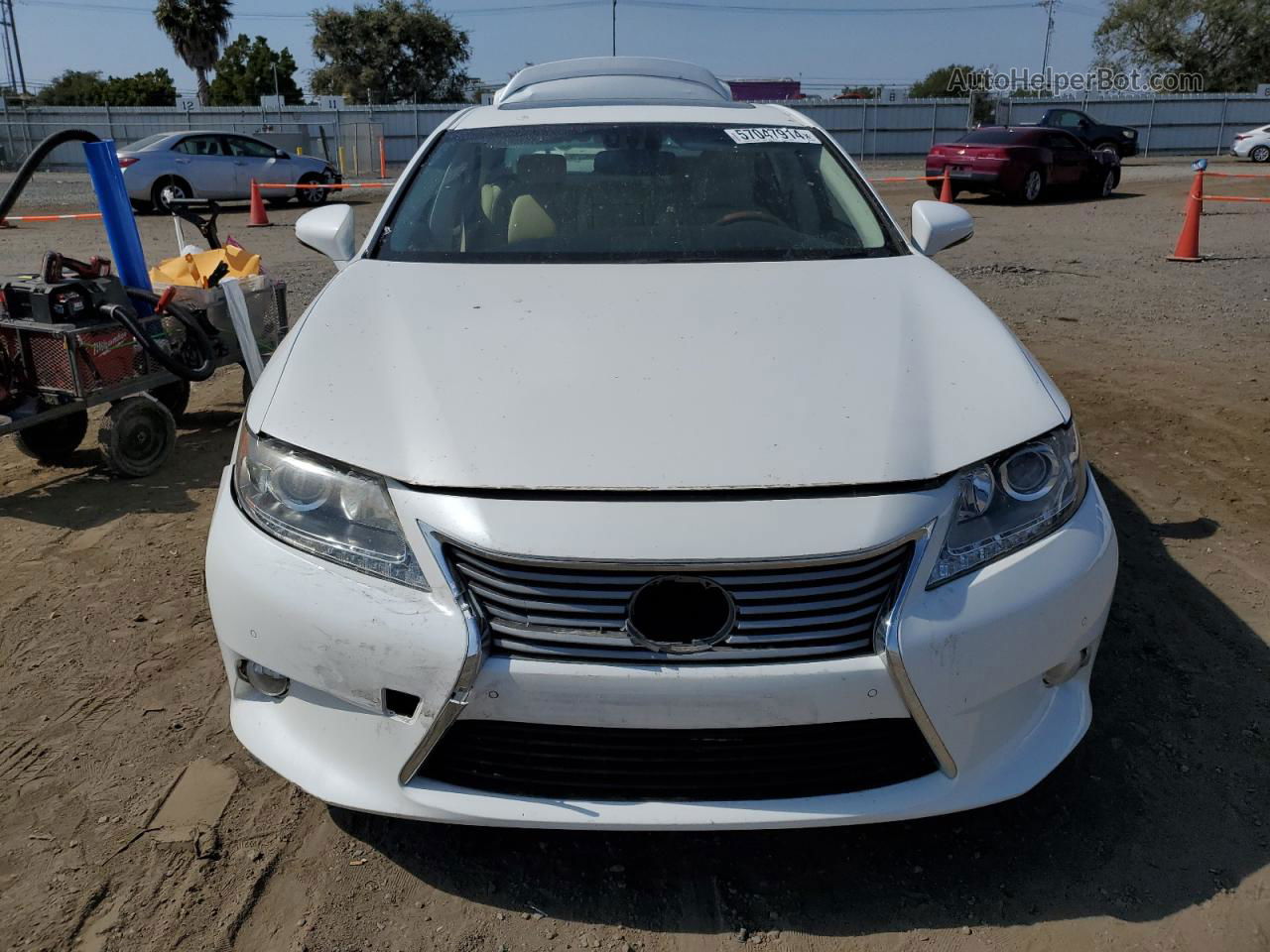 2014 Lexus Es 300h White vin: JTHBW1GG4E2046814