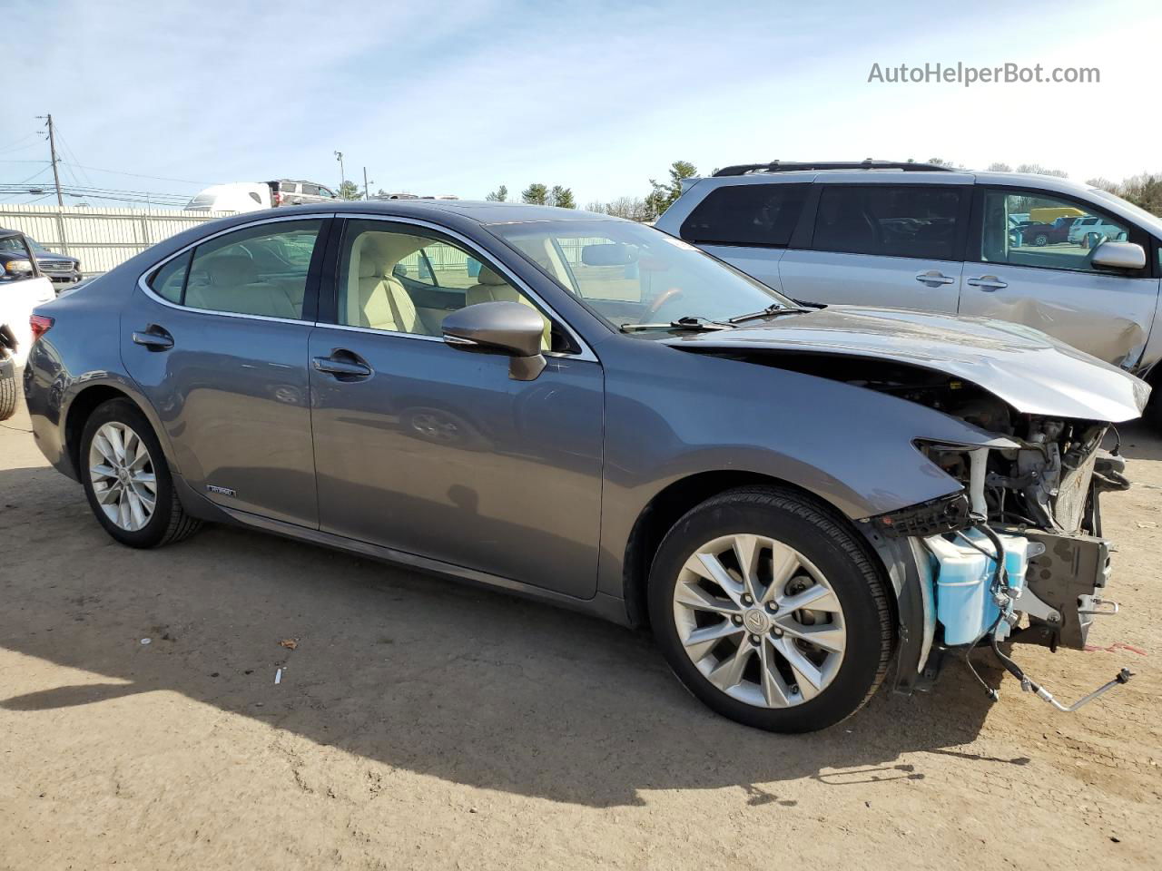 2014 Lexus Es 300h Gray vin: JTHBW1GG4E2072295