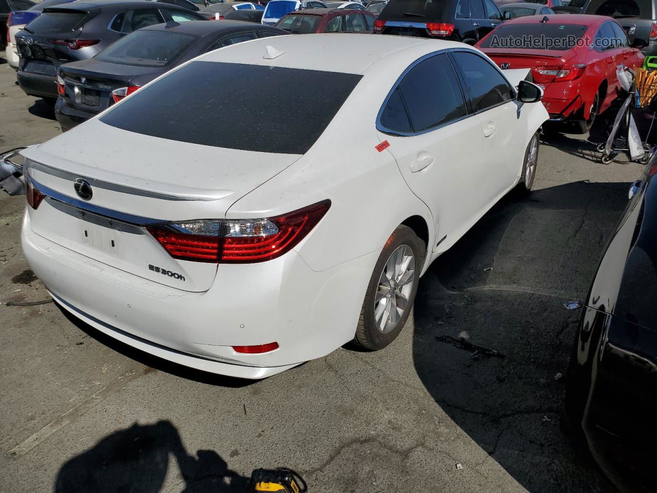 2014 Lexus Es 300h White vin: JTHBW1GG4E2073611