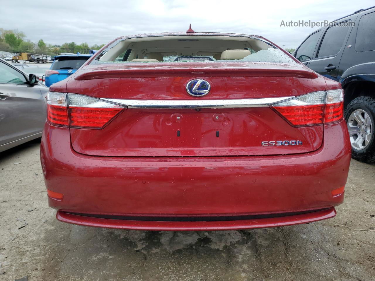 2014 Lexus Es 300h Red vin: JTHBW1GG4E2075648