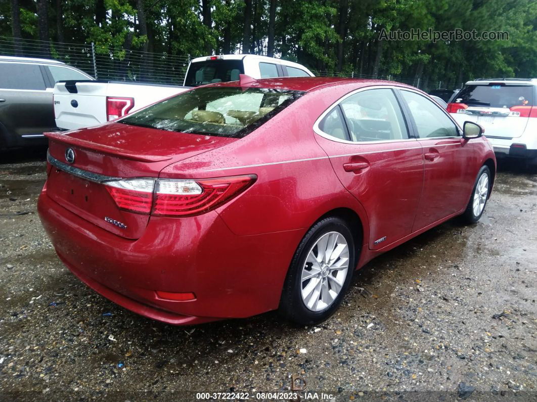 2015 Lexus Es 300h Hybrid Red vin: JTHBW1GG4F2084111