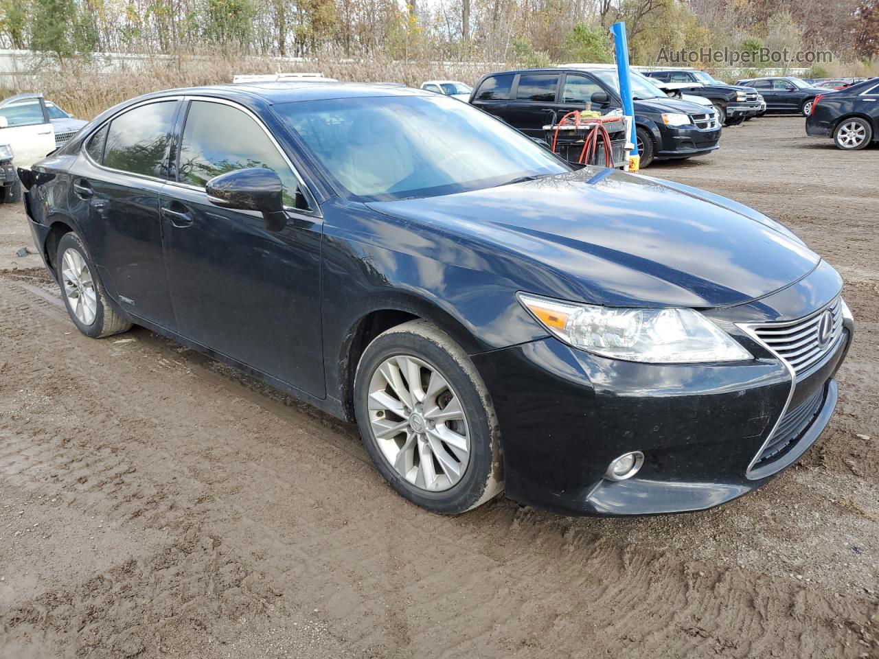 2015 Lexus Es 300h Black vin: JTHBW1GG4F2090152