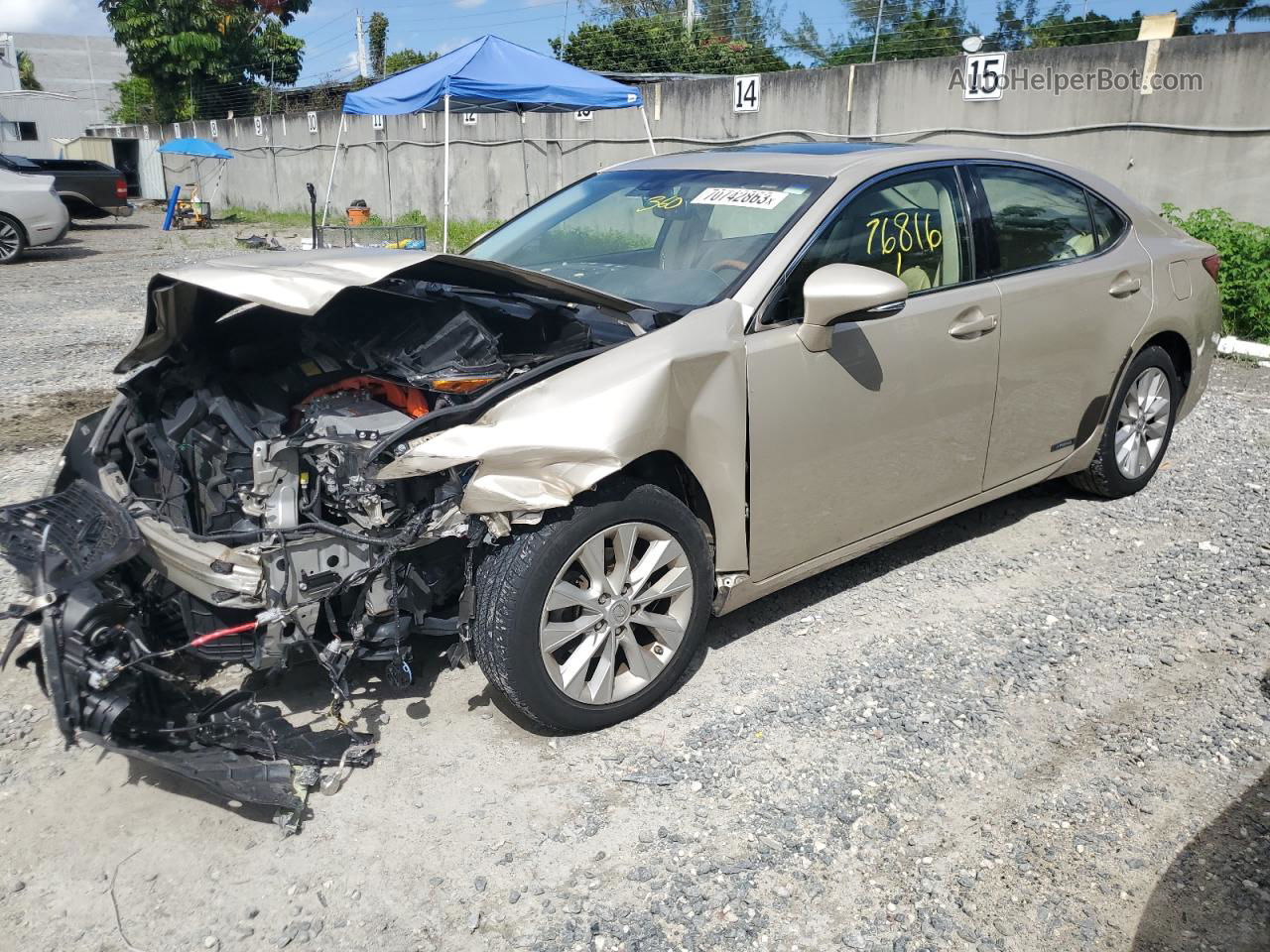 2015 Lexus Es 300h Gold vin: JTHBW1GG4F2093066