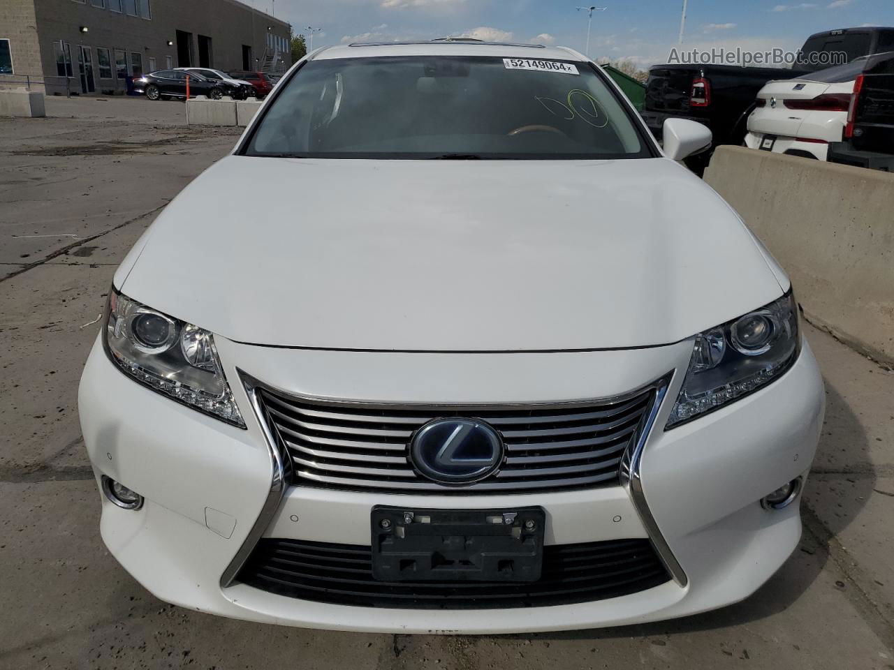 2015 Lexus Es 300h White vin: JTHBW1GG4F2097540