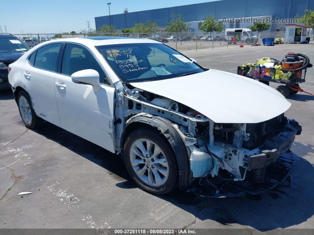 2015 Lexus Es 300h Hybrid White vin: JTHBW1GG4F2099871