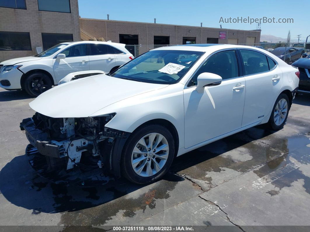 2015 Lexus Es 300h Hybrid White vin: JTHBW1GG4F2099871