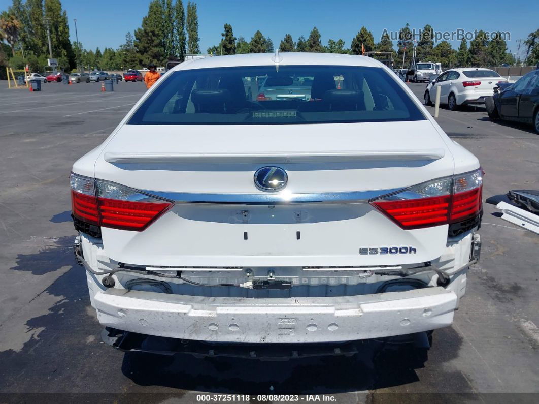 2015 Lexus Es 300h Hybrid White vin: JTHBW1GG4F2099871