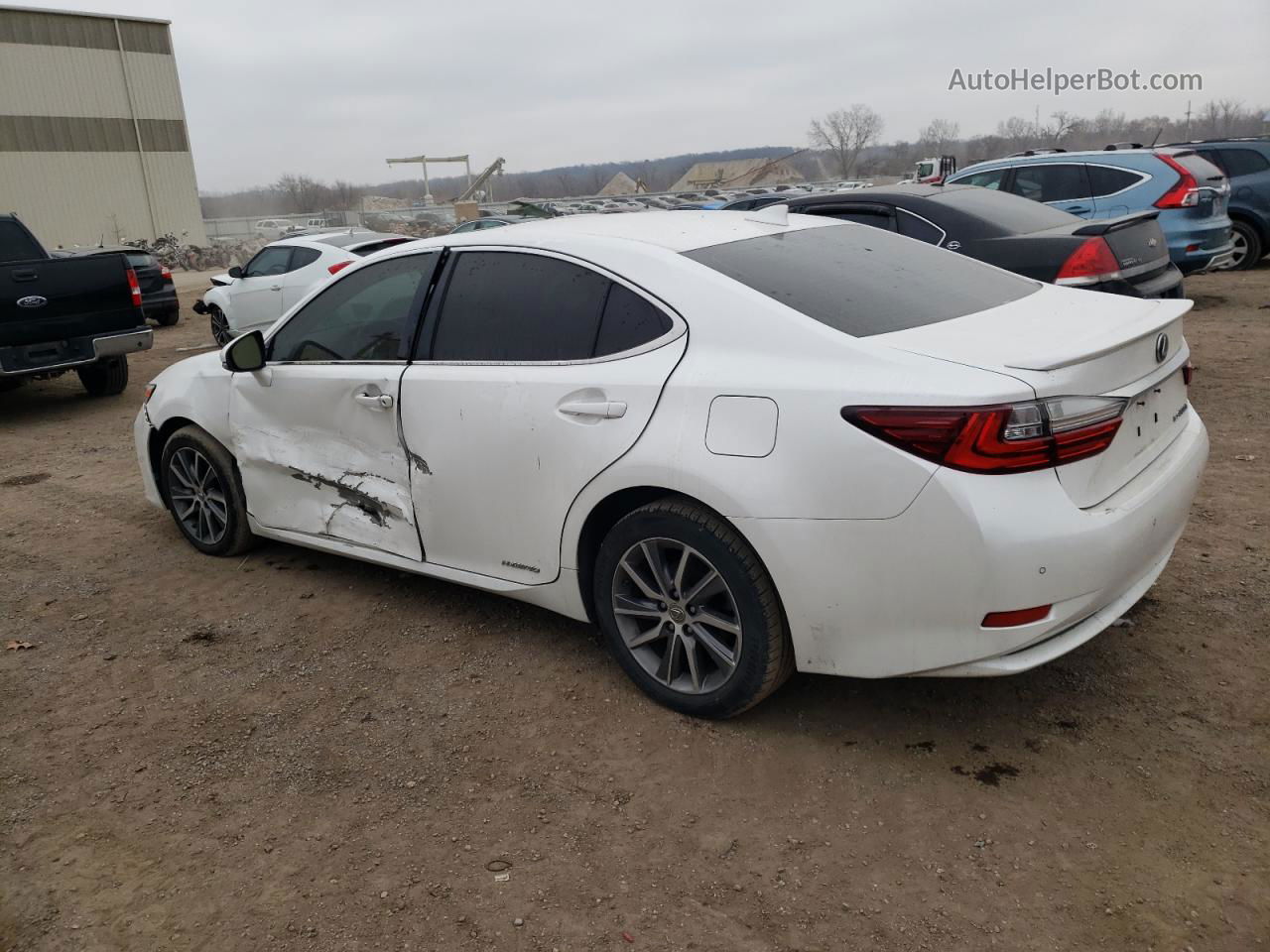 2016 Lexus Es 300h White vin: JTHBW1GG4G2119554