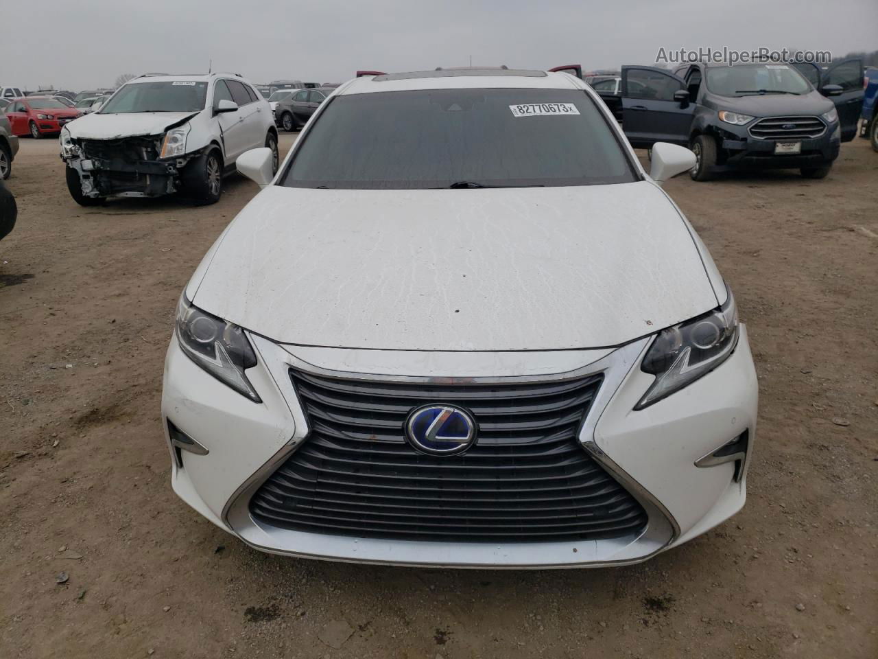 2016 Lexus Es 300h White vin: JTHBW1GG4G2119554