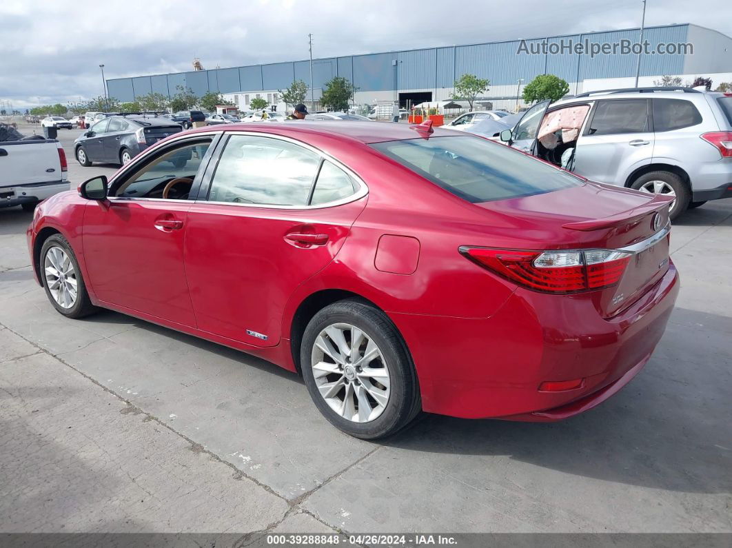 2013 Lexus Es 300h   Red vin: JTHBW1GG5D2004098