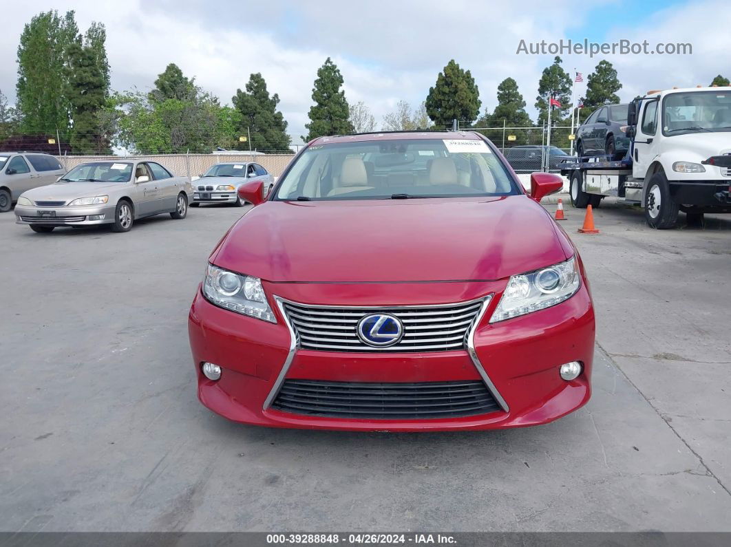 2013 Lexus Es 300h   Red vin: JTHBW1GG5D2004098