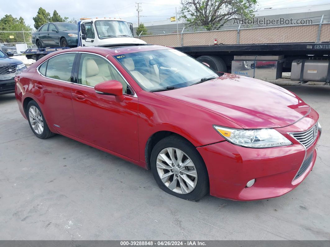 2013 Lexus Es 300h   Red vin: JTHBW1GG5D2004098