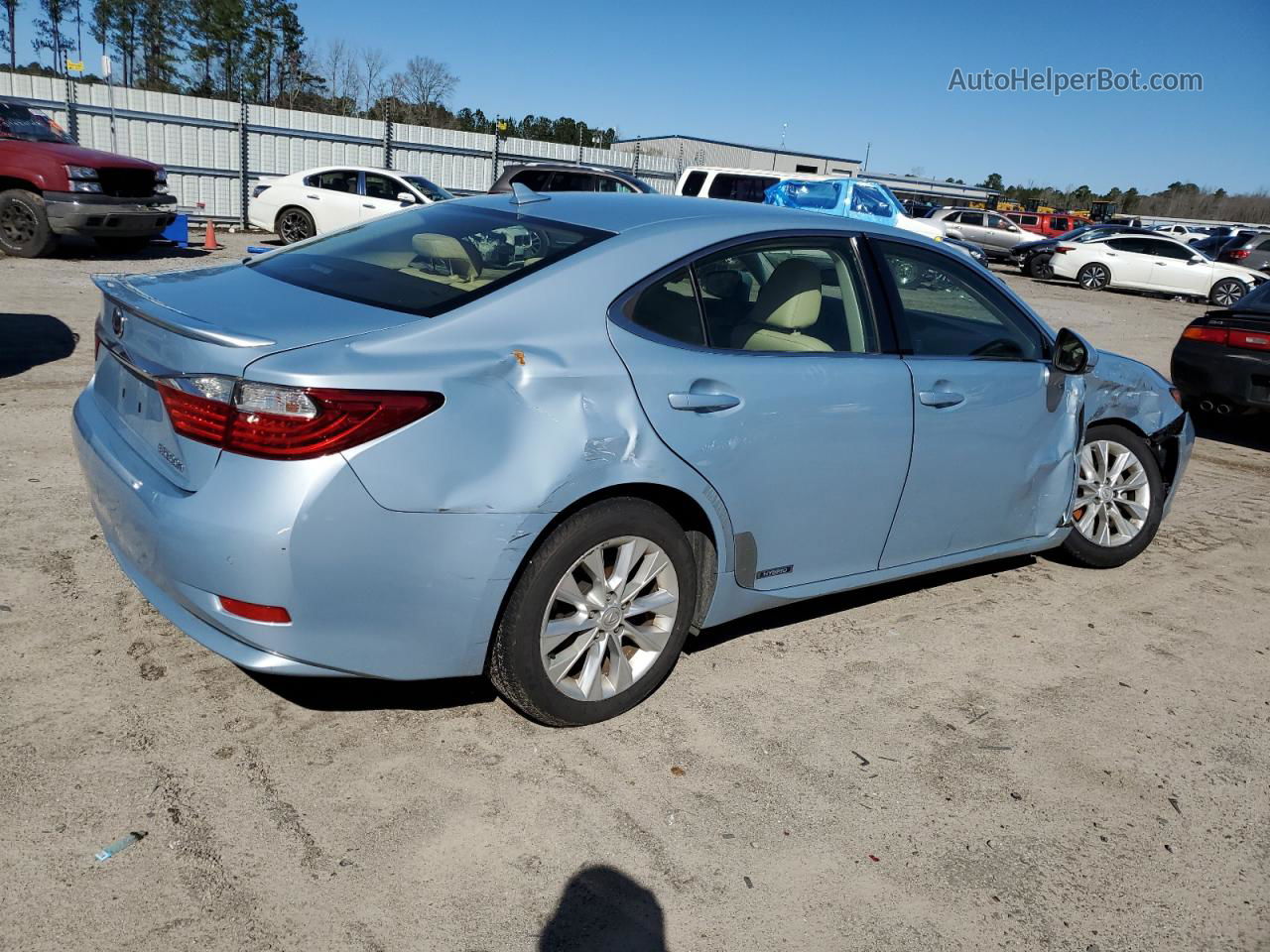 2013 Lexus Es 300h Blue vin: JTHBW1GG5D2005123