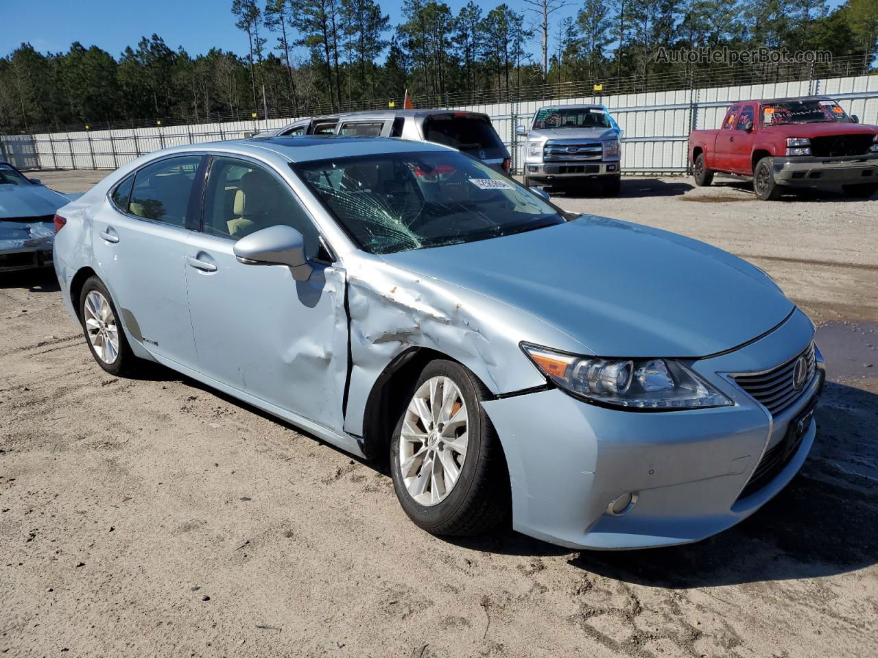 2013 Lexus Es 300h Blue vin: JTHBW1GG5D2005123