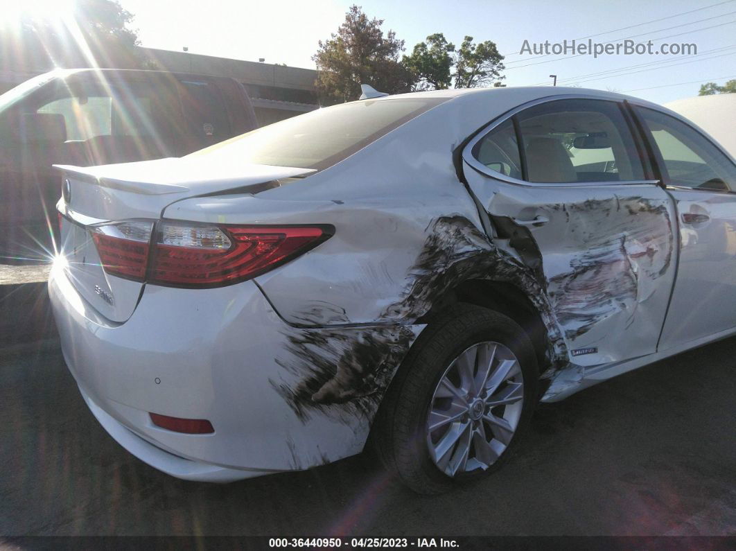 2013 Lexus Es 300h Hybrid White vin: JTHBW1GG5D2005932