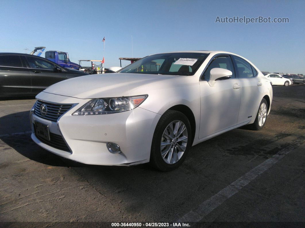 2013 Lexus Es 300h Hybrid White vin: JTHBW1GG5D2005932