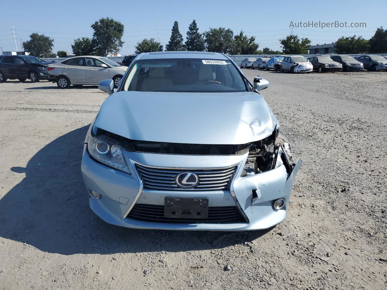 2013 Lexus Es 300h Turquoise vin: JTHBW1GG5D2007969