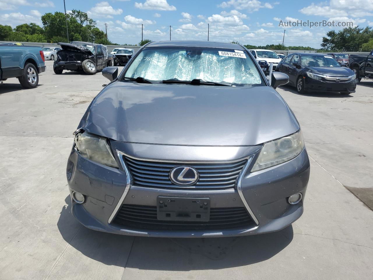 2013 Lexus Es 300h Gray vin: JTHBW1GG5D2012427