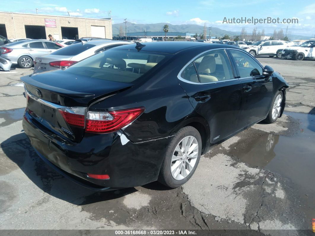 2013 Lexus Es 300h Hybrid Black vin: JTHBW1GG5D2019961