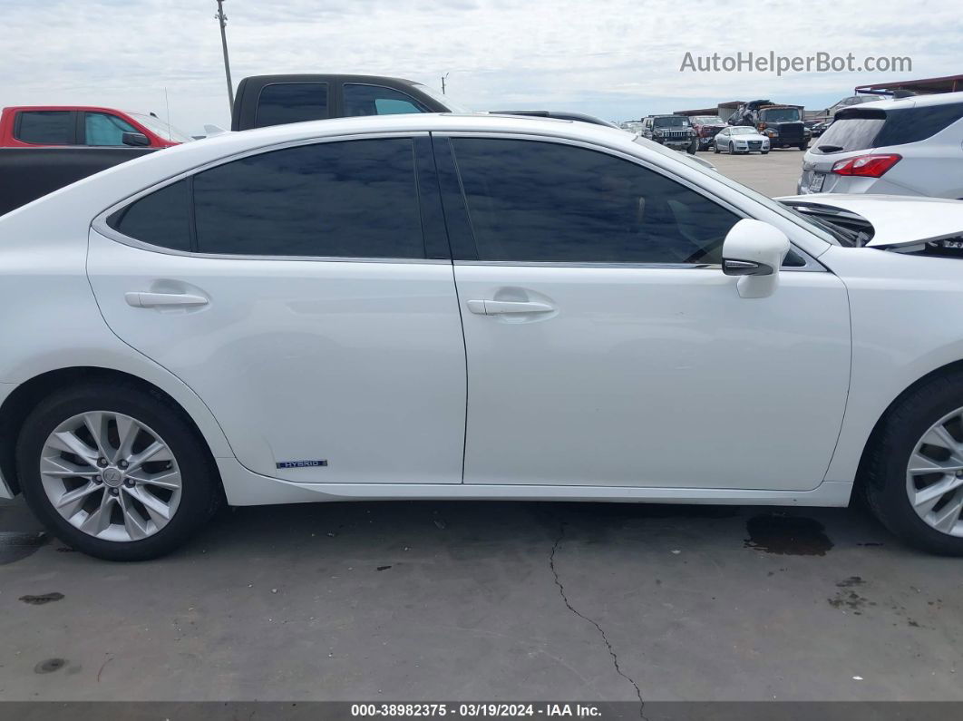 2013 Lexus Es 300h   White vin: JTHBW1GG5D2028630