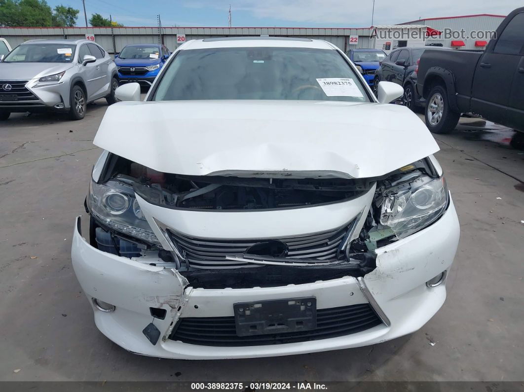 2013 Lexus Es 300h   White vin: JTHBW1GG5D2028630