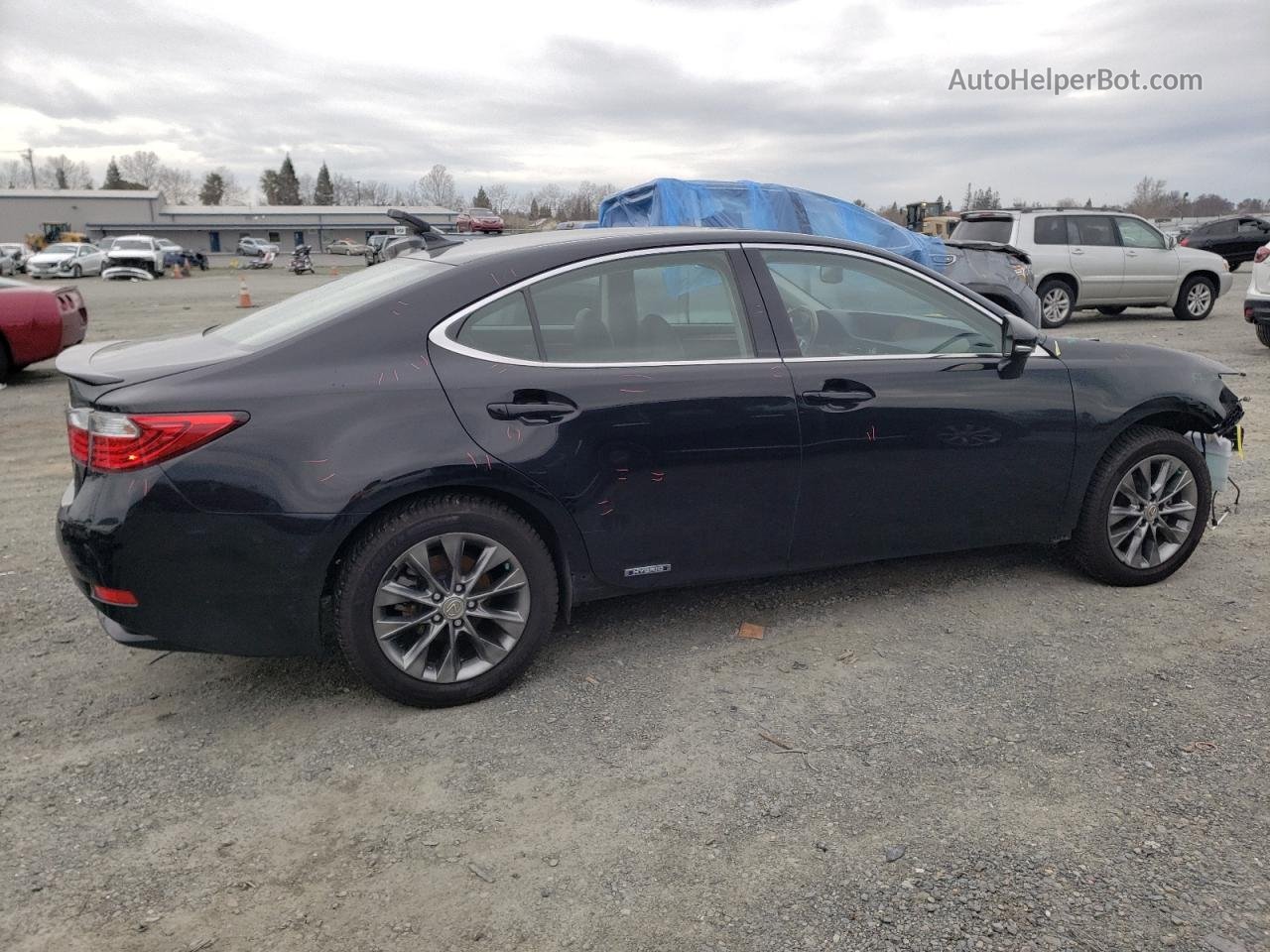 2014 Lexus Es 300h Black vin: JTHBW1GG5E2048054