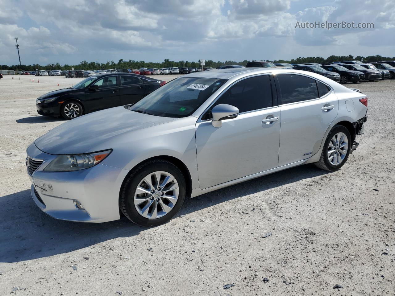 2014 Lexus Es 300h Silver vin: JTHBW1GG5E2051956