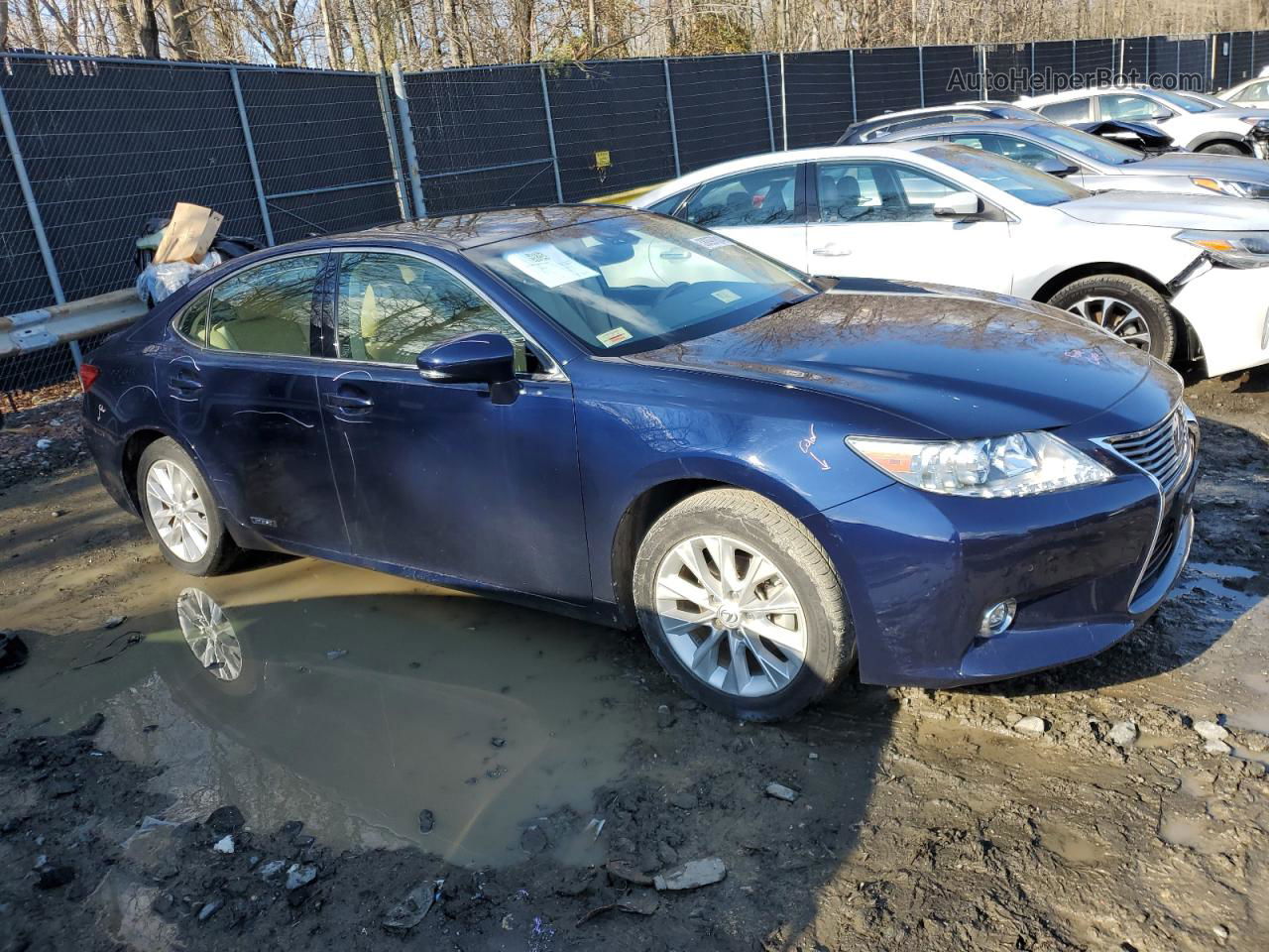 2015 Lexus Es 300h Blue vin: JTHBW1GG5F2080617