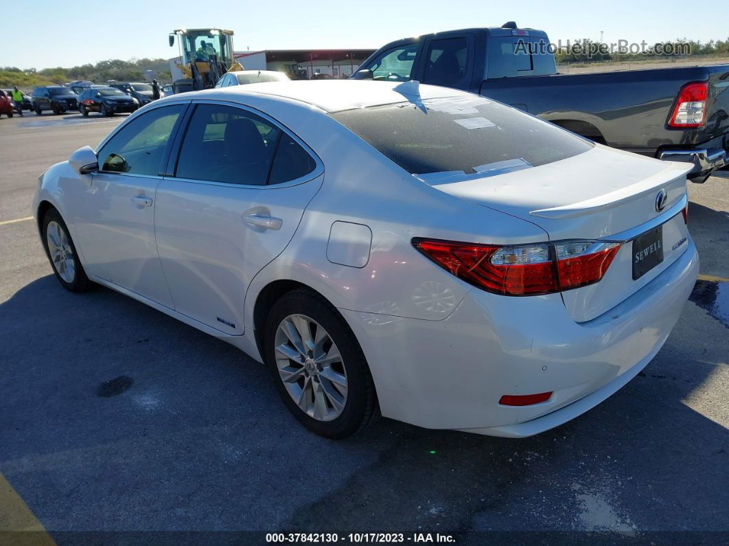 2015 Lexus Es 300h White vin: JTHBW1GG5F2084599