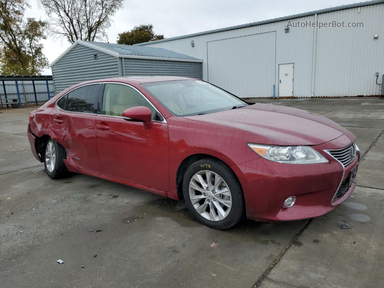 2015 Lexus Es 300h Red vin: JTHBW1GG5F2090449