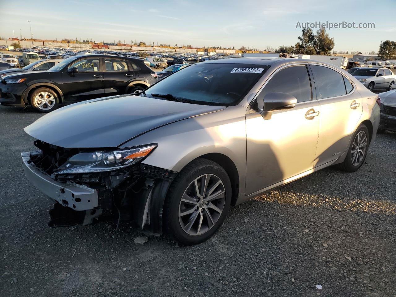 2016 Lexus Es 300h Gray vin: JTHBW1GG5G2102729