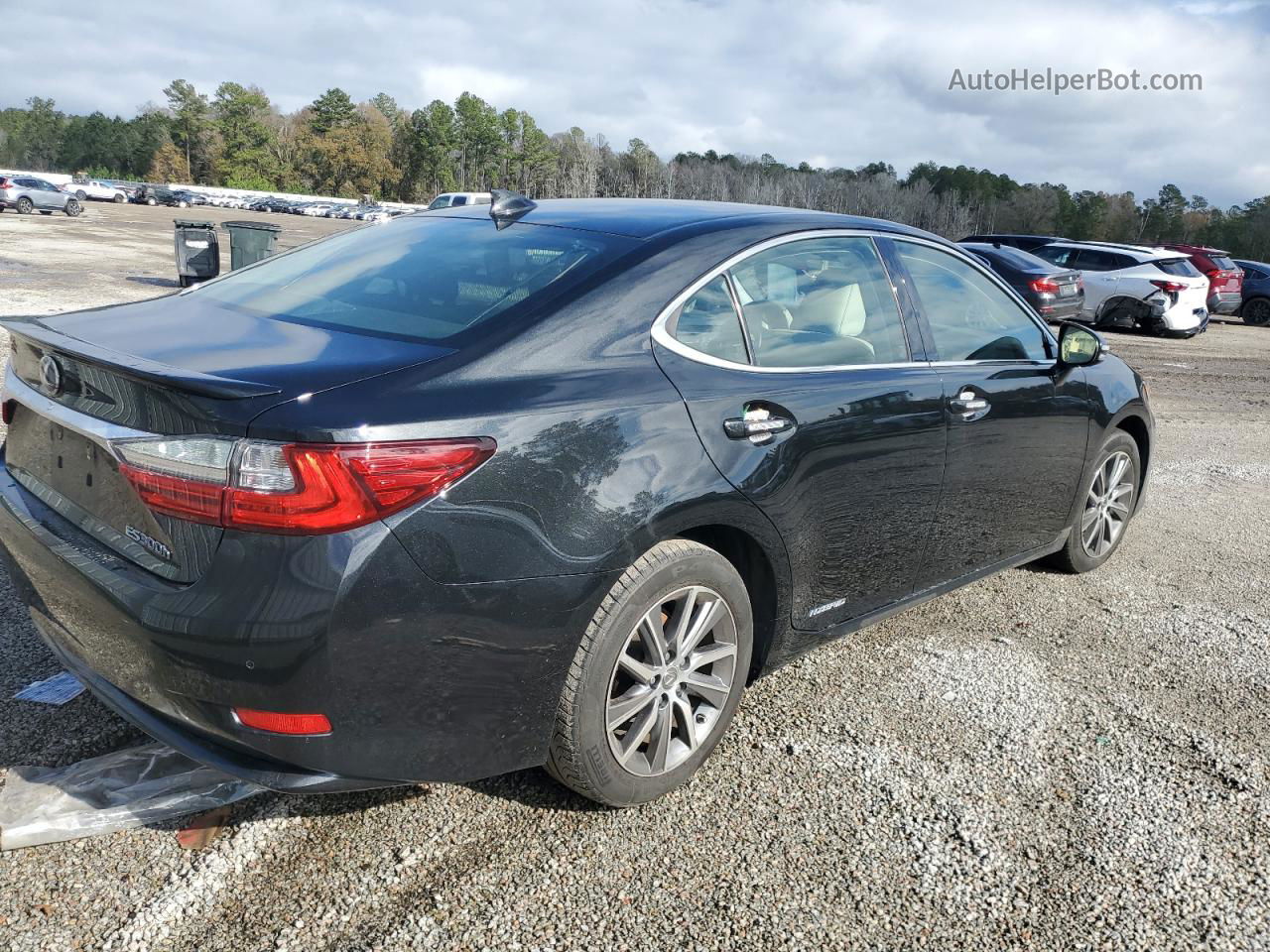 2018 Lexus Es 300h Black vin: JTHBW1GG5J2187773