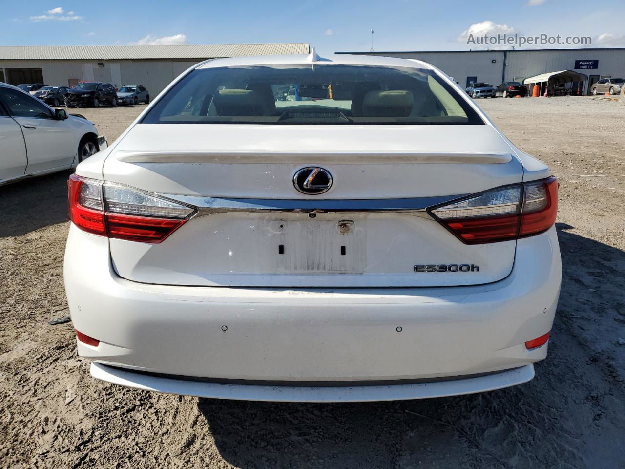 2018 Lexus Es 300h White vin: JTHBW1GG5J2194514